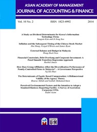 Asian Academy of Management Journal of Accounting and Finance
